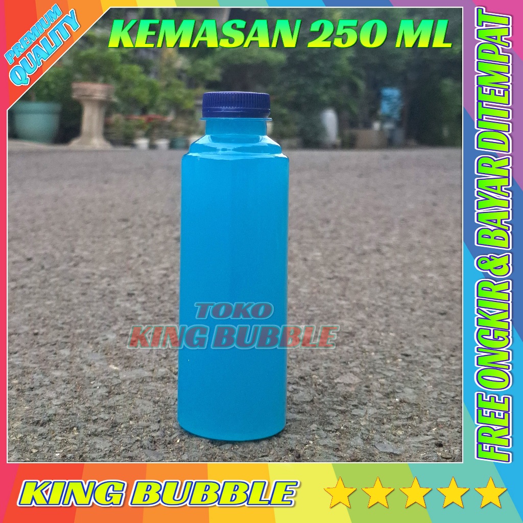 Mainan gelembung balon sabun / Gelembung sabun super jumbo biru 250 ML
