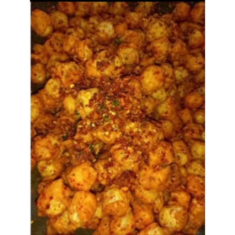 

siomay mini pedas 500 gr seblak siomay mini kering pedas daun jeruk