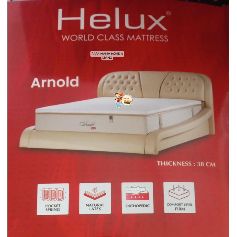 Spring Bed Matras Helux Arnold Latex Orthopedic Therapy Uk. 180x200 - ketebalan 34cm - Bonus bantal 