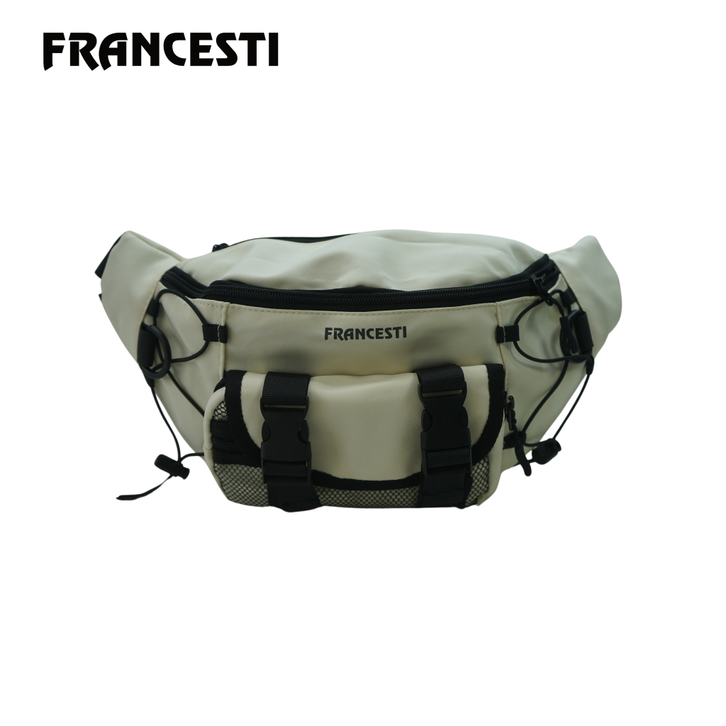 Francesti Tas Pria Waterproof 5265 Waist Bag Putih
