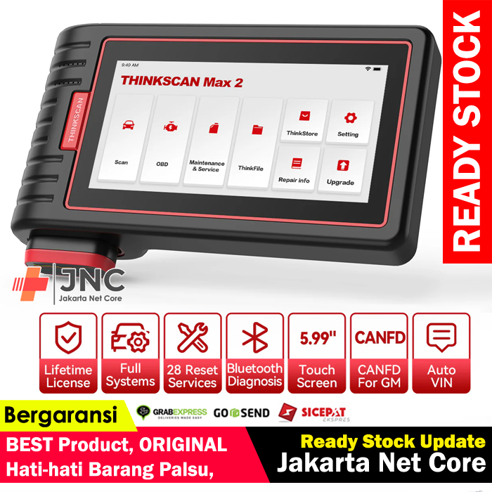 Thinkscan Max 2 OBD2 Scanner Mobil Sistem Full 28 Reset / Think Scan Max 2
