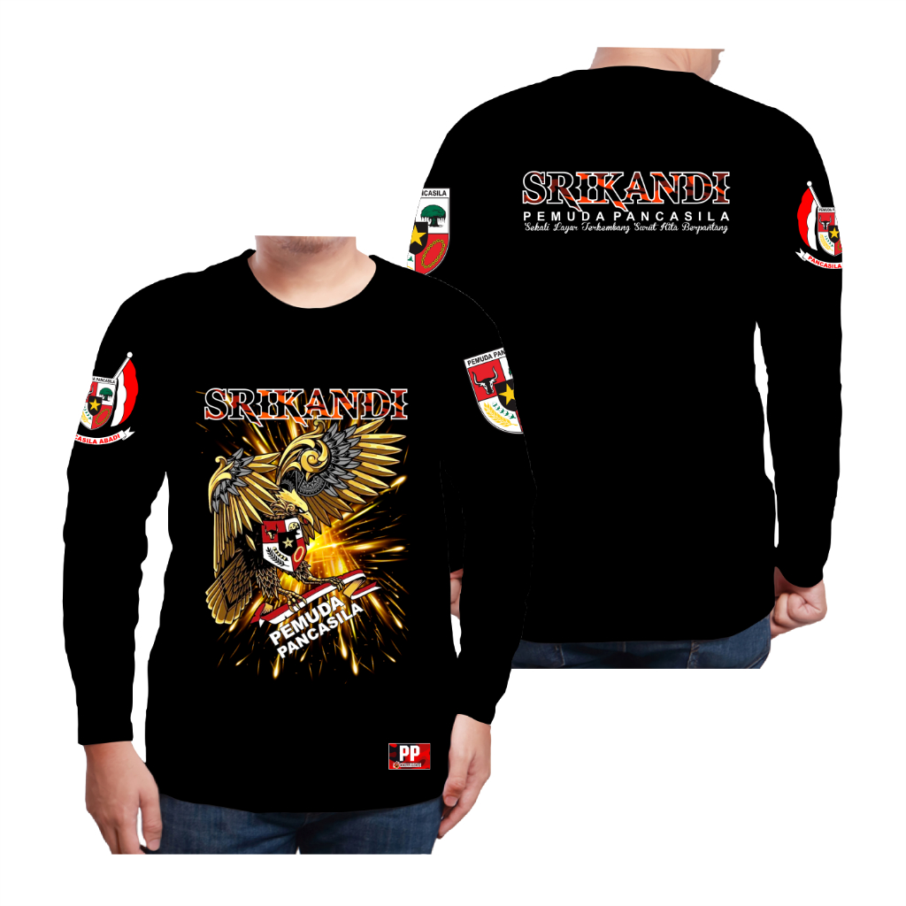 T-SHIRT/KAOS SRIKANDI TERBARU 2023 KAOS PP - Baju Pemuda Pancasila Tangan Panjang