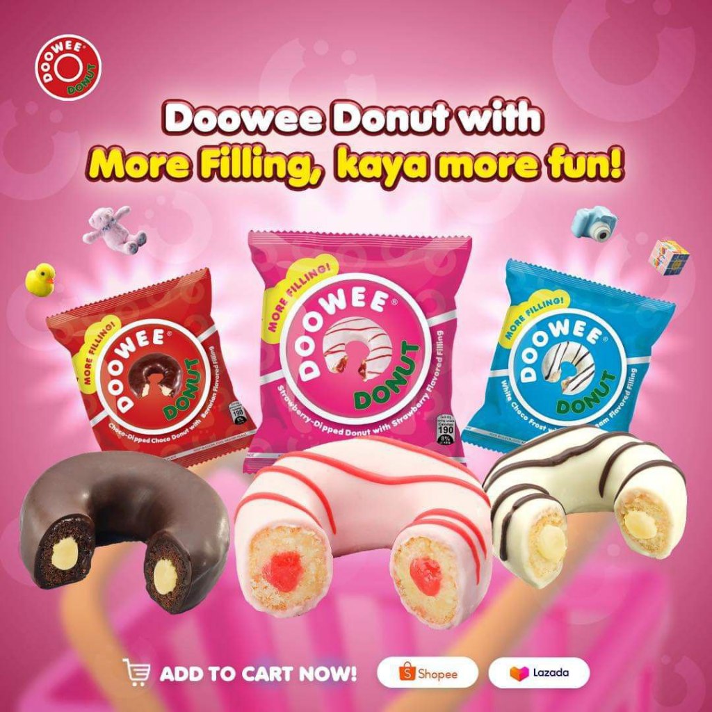 

Donut doowee coklat ecer import