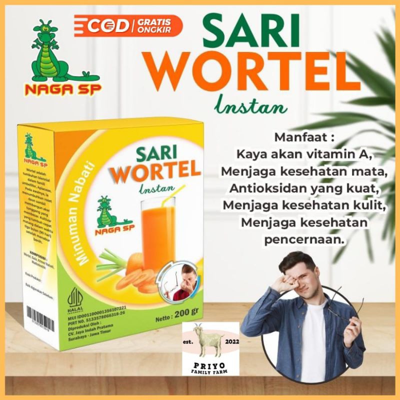 

Beli 2 Gratis 1 Minuman Bubuk Sari Wortel Naga SP 150 Gram Original Untuk Vitamin Mata Rabun Katarak dan menjaga Kulit Tetap Sehat