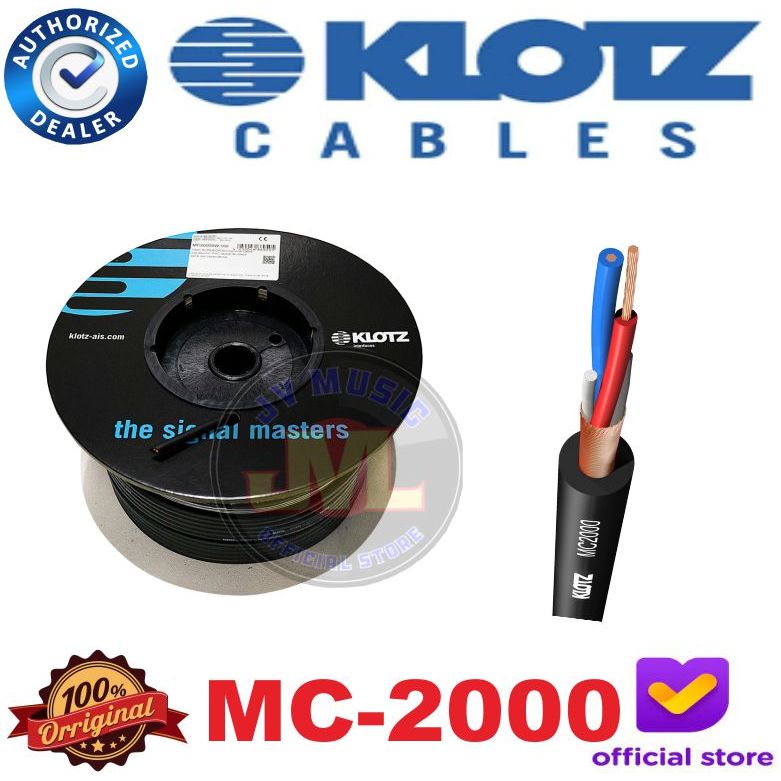 Klotz MC2000 Original Kabel Microphone Audio Klotz MC-2000 Kabel Audio