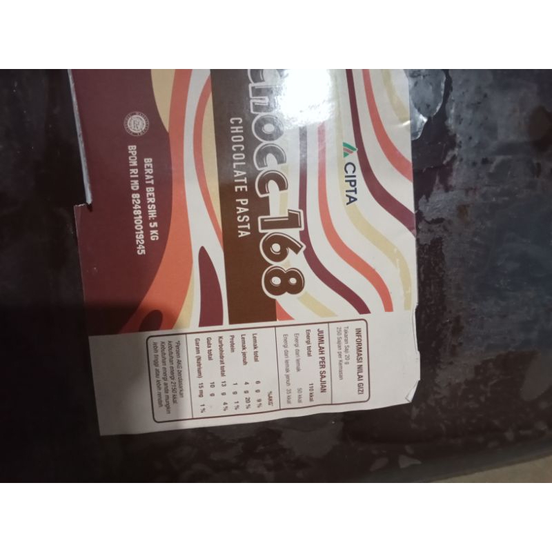 Coklat Pasta Chocc 168 Kemasan 5kg Harga Hemat