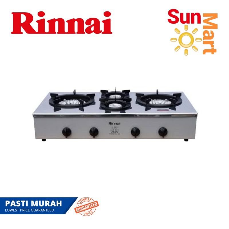 Kompor Gas Rinnai RI 4RSP / 4 RSP 4 Tungku Api Besar Usaha Restoran Komersil Murah