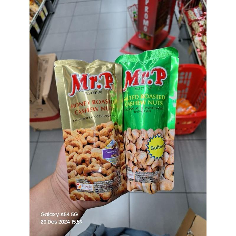 

Mr.P kacang Mete panggang 80gram