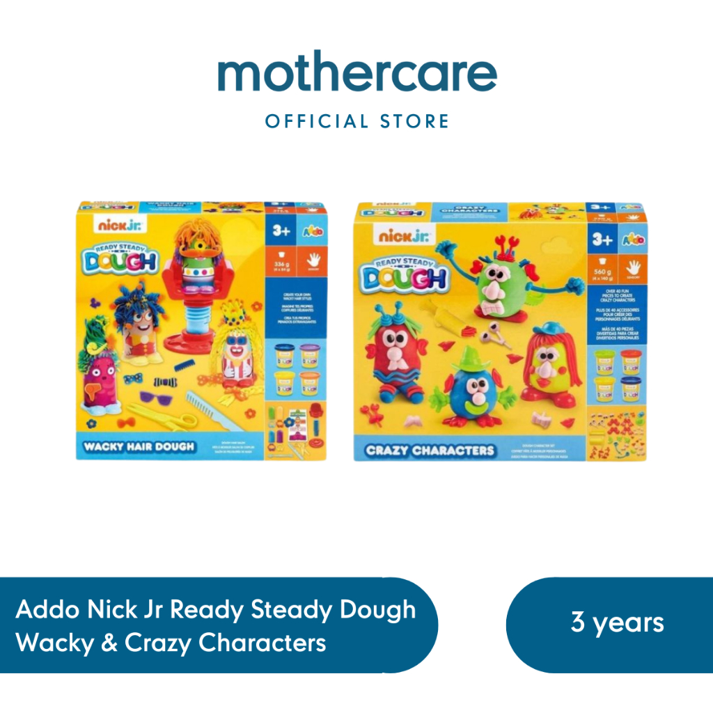 Addo Nick Jr Ready Steady Dough Wacky & Crazy Char - Mainan Lilin Plastisin Anak
