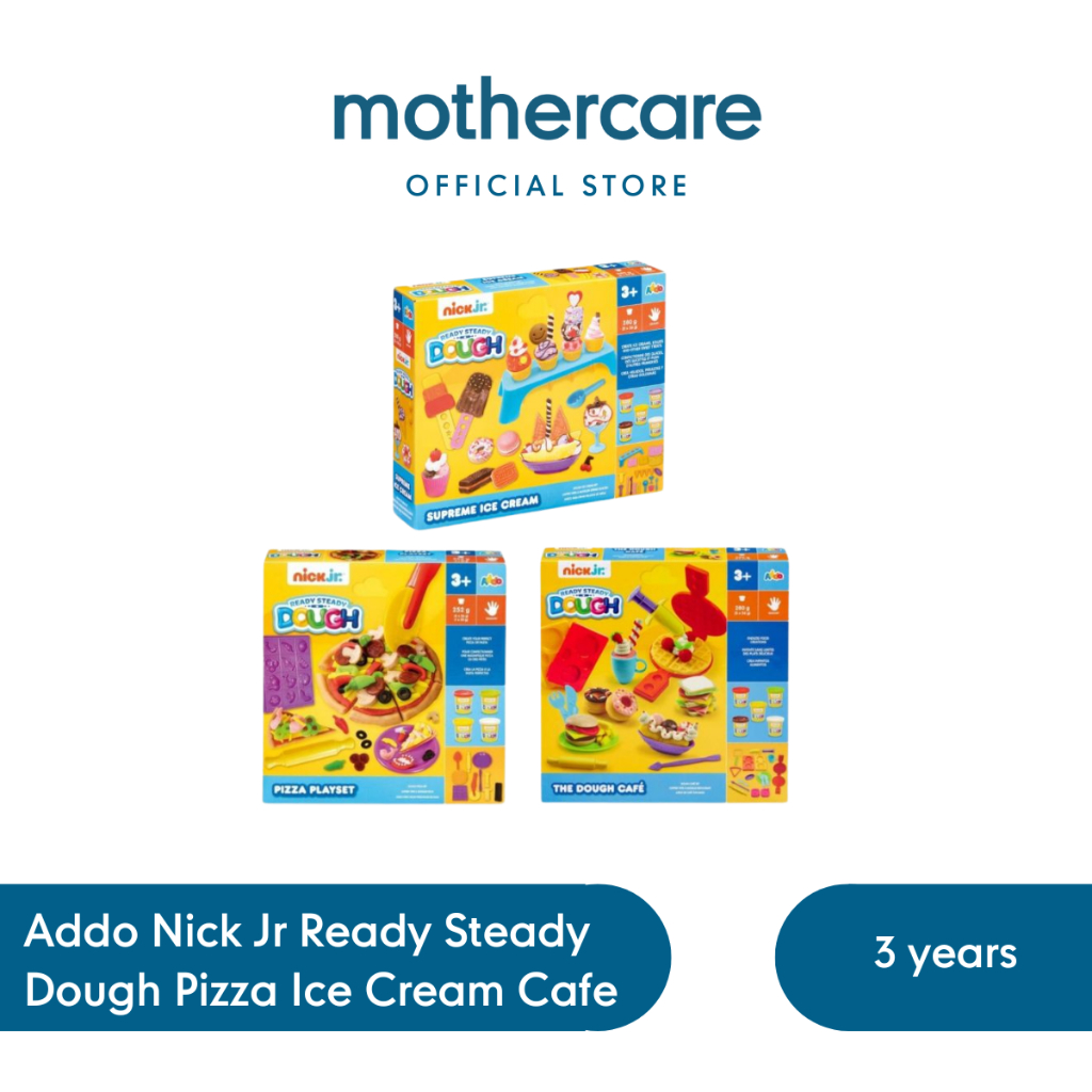 Addo Nick Jr Ready Steady Dough Pizza Ice Cream Cafe - Mainan Lilin Plastisin Anak