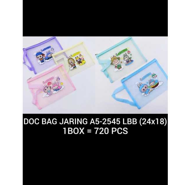 

DOCUMENT BAG LABUBU (23,5x 18cm) / POUCH POCKET FILE/DOMPET JARING LABUBU MIX 2545