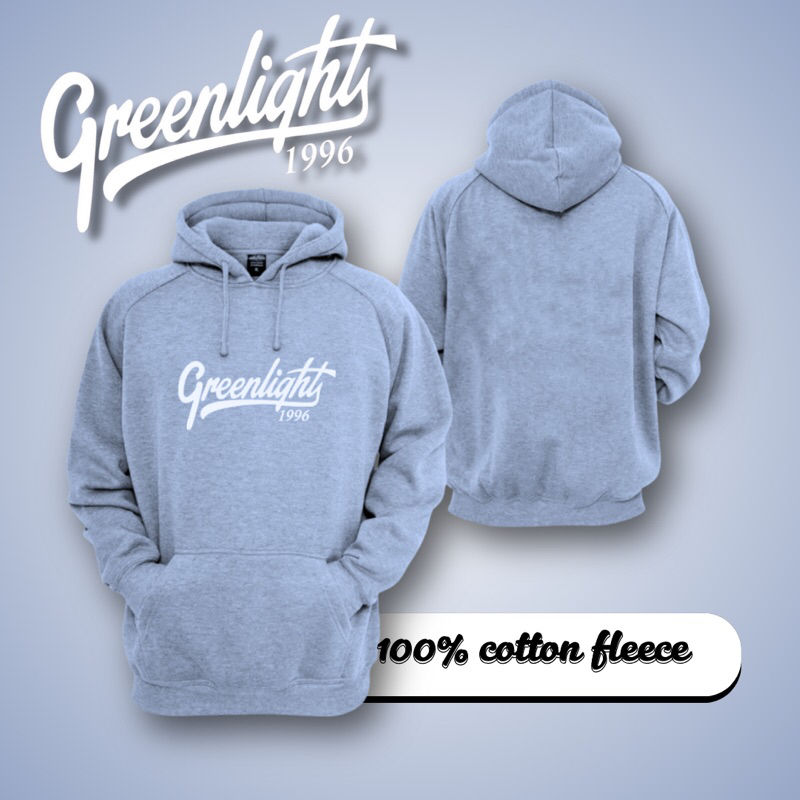 Greenlight Hoodie Kain 1996 100% Cotton Fleece
