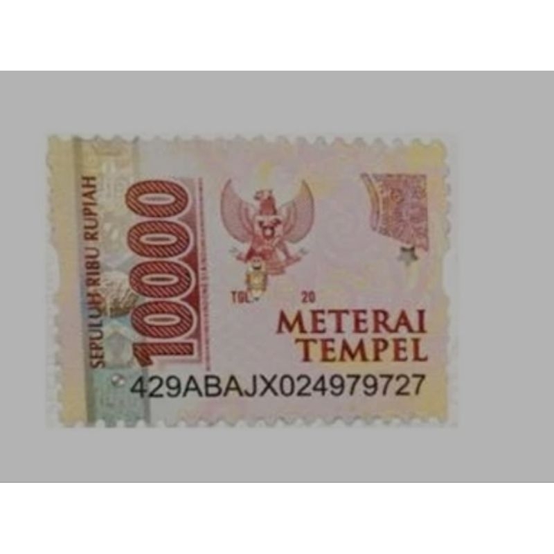 

materai tempel 10