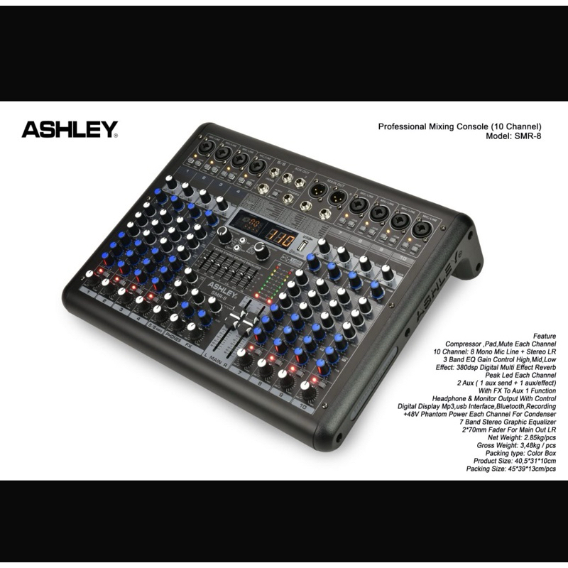 Mixer Audio Ashley SMR 8 SMR8