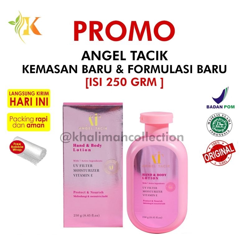 PROMO ANGEL TACIK BODY LOTION ISI 250 ML PEMUTIH BADAN AMPUH BPOM ORIGINAL ANGEL TACIK SKINCARE TACI