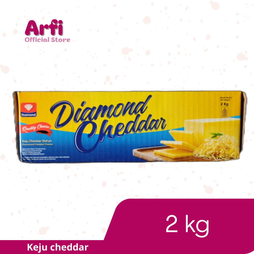

Diamond keju cheddar premium 2 kg