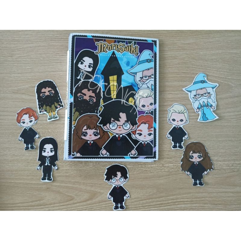 DIY paper book harry potter mainan edukasi anak bongkar pasang