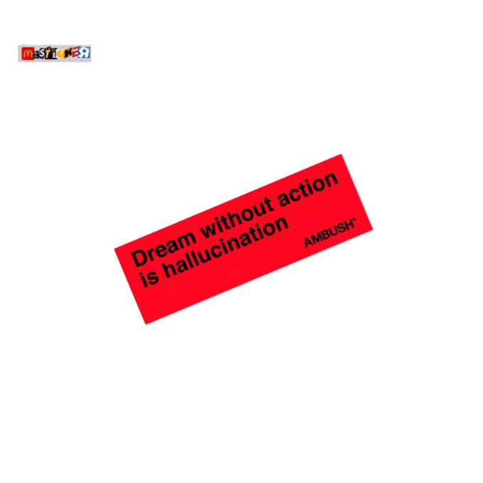 

sticker AMBUSH dream without action logo stiker