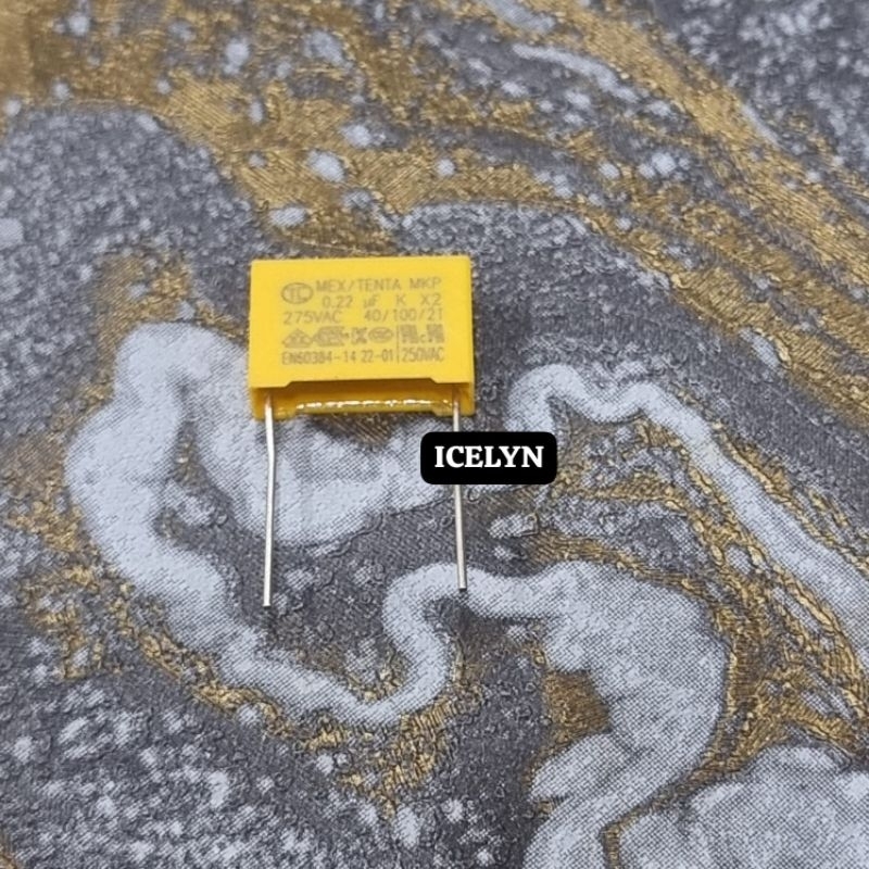 Capasitor MKT 275V Kuning Kotak 104 0.1uf - 224 0.22uf Kapasitor