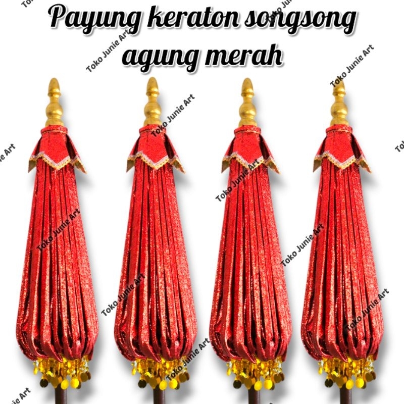Payung Keraton Songsong agung merah payung jaranan payung pengantin