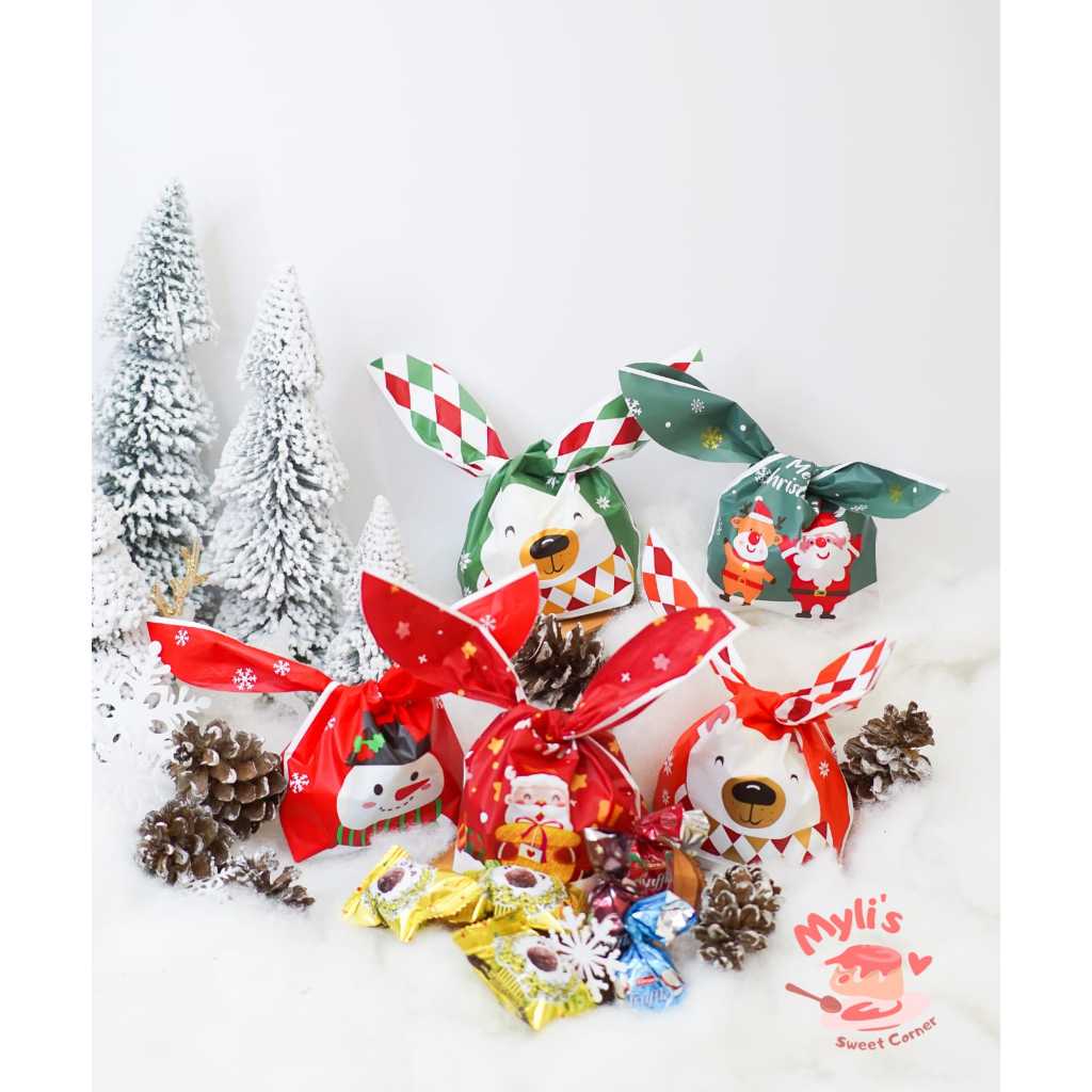 

[MYLI] BUNNY - christmas hampers kelinci plastik isi coklat roka truffle chocolate bingkisan natal goodie bag lucu surabaya