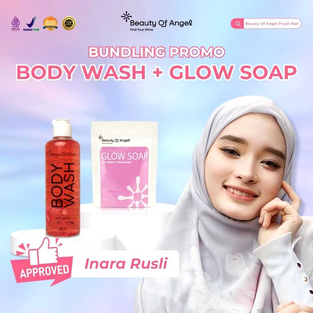 Beauty of Angel Sabun Cair 250 Ml BOA With Collagen DNA Salmon 10% Niacinamade Whitening & Hydrating