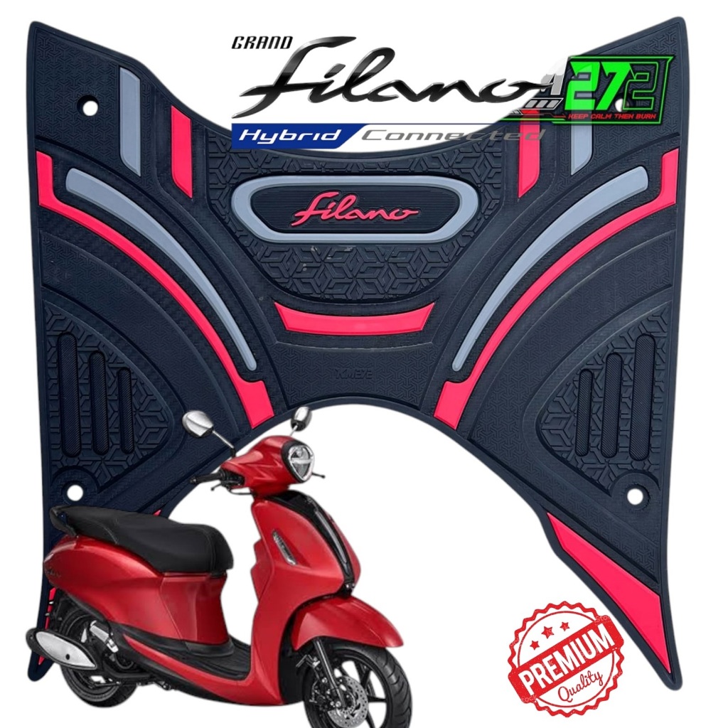 Aksesoris Karpet Motor Yamaha Filano New / Pijakan Kaki Motor Yamaha Filano New