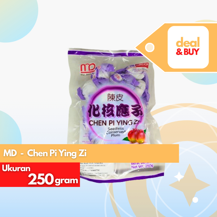 

MD Chen Pi Ying Zi (Seedless)/ Manisan Buah Plum tanpa biji 250g