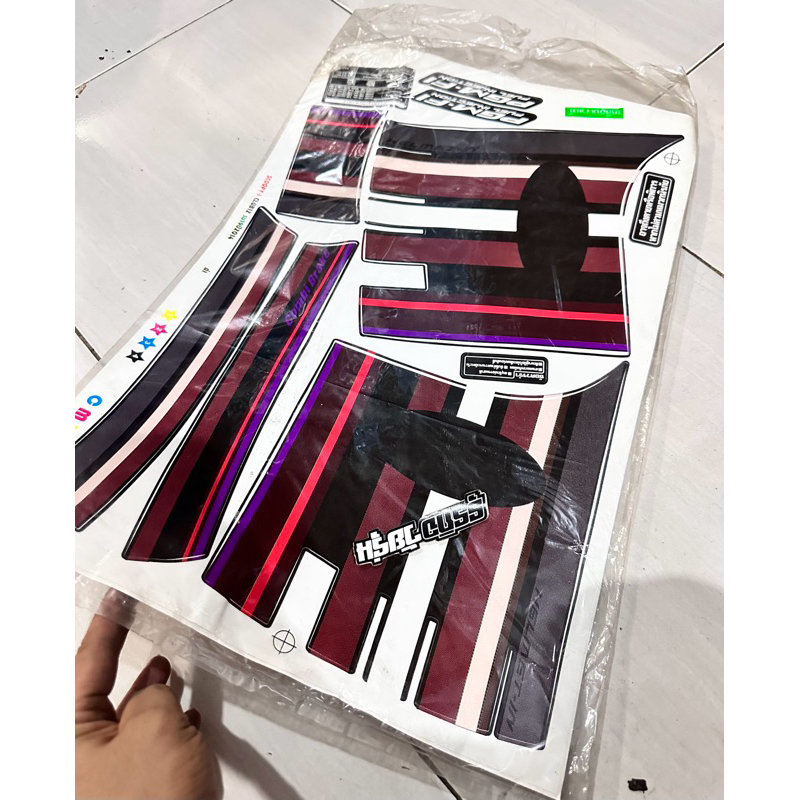Striping scoopy club12 hitam 2014 bahan kodak paper thailand