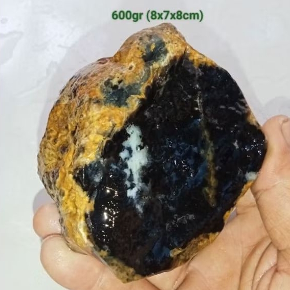 batu akik bahan kecubung tanduk (401)