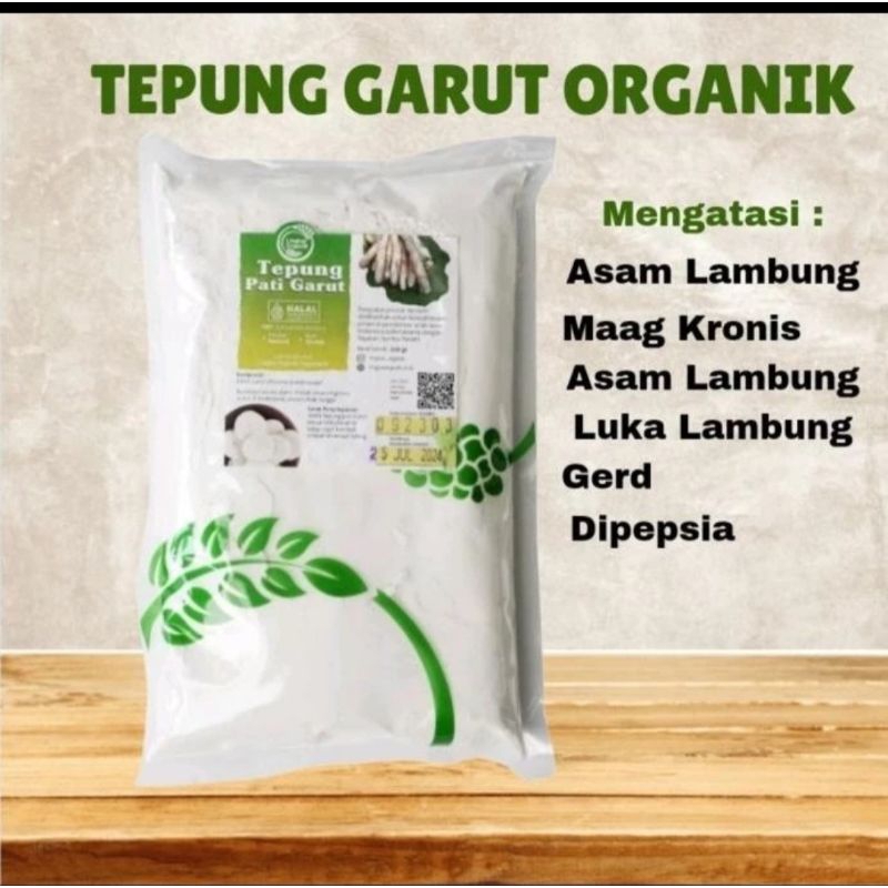 

tepung pati garut organik 500gr/untuk maag/asam lambung feb 2026