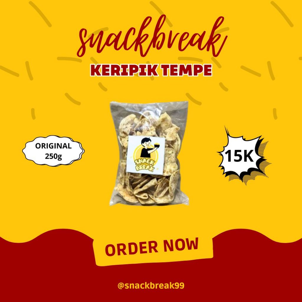 

Keripik Tempe 250 gram - Makanan Ringan