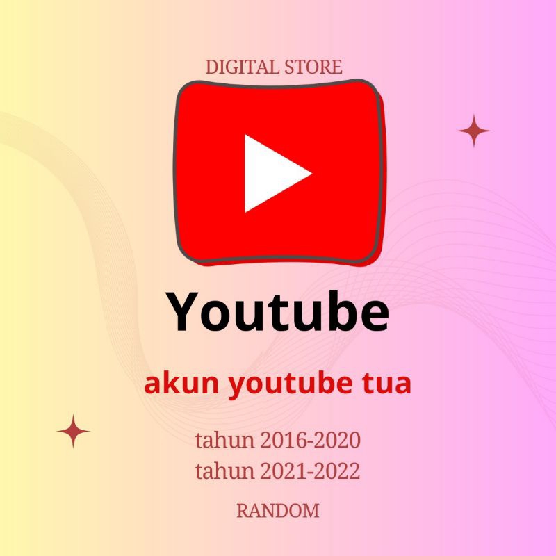 PROMO~Akun Youtube tua lawas 2016-2020 2021-2022 akun Youtube old