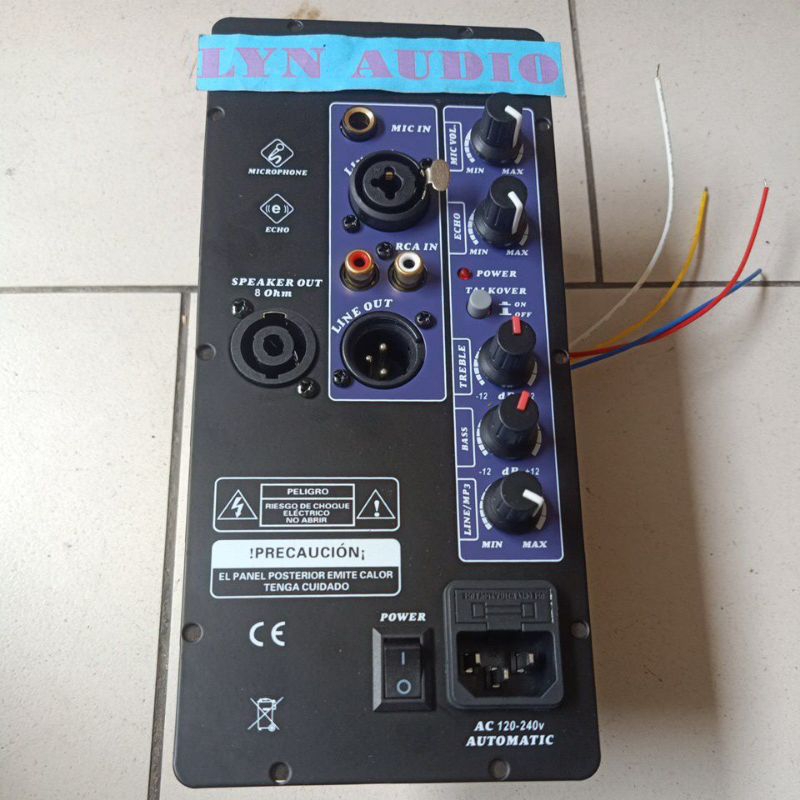 POWER KIT SPEAKER AKTIF 8 INCH D500 MESIN SPEAKER AKTIF USB MP3