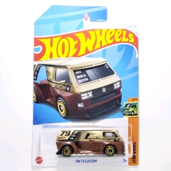 Hot Wheels diecast Hotwheels VW T3 Custom coklat