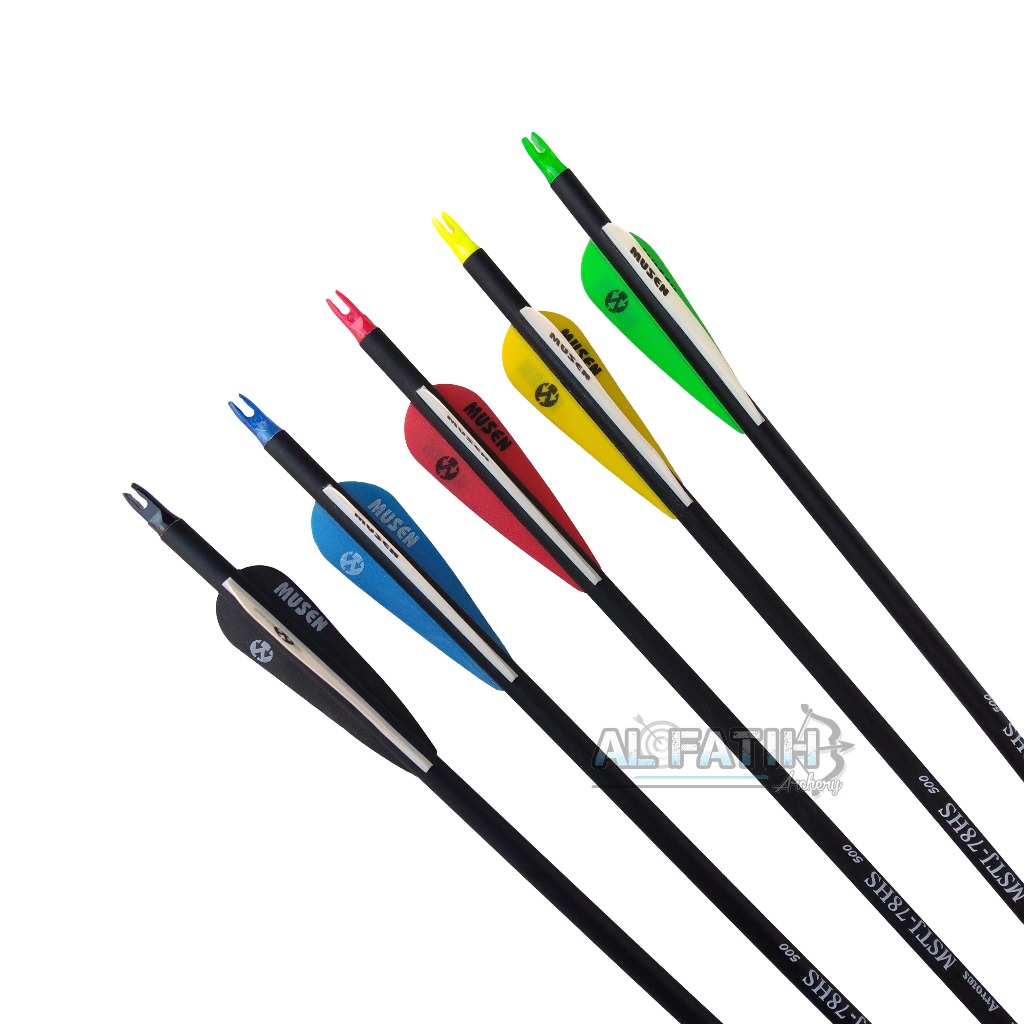 Anak Panah Arrow Mix Carbon Musen MSTJ-78HS Spine 500