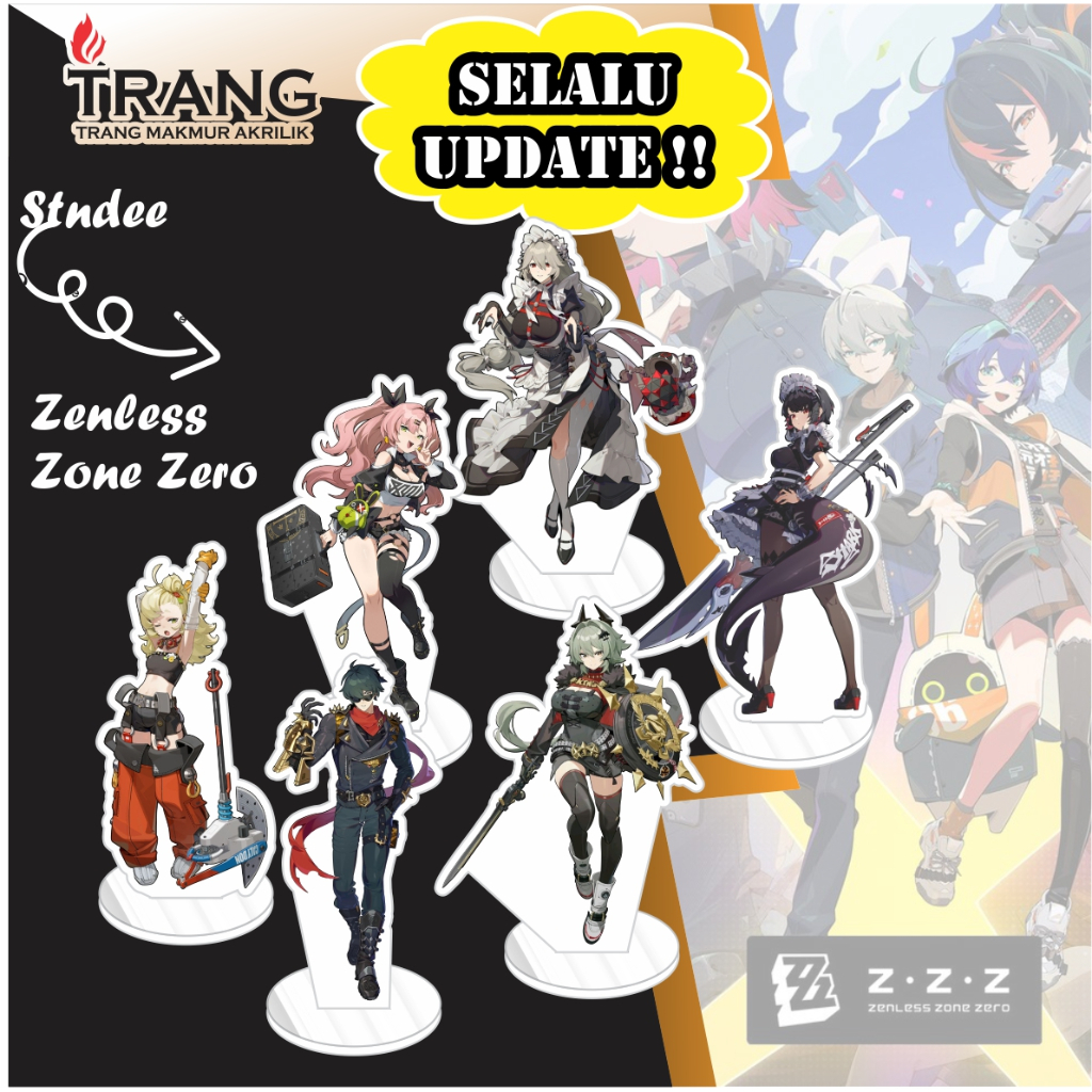 Standee Figure Akrilik zenless zone zero / Standing Action figure Acrylic zenless zone zero