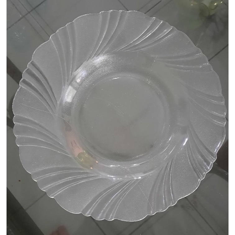 Piring Makan Piring Kue Snack Kaca 1 Lusin Termurah