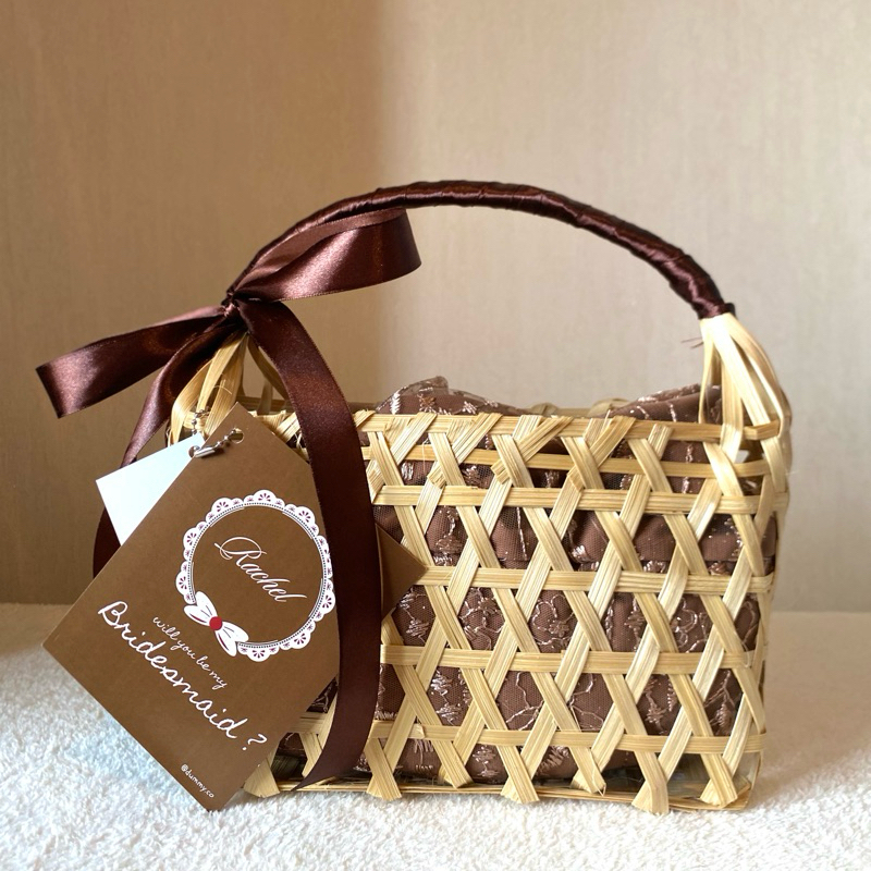 Bridesmaid Bag | Hampers Bag Rotan (Brown)