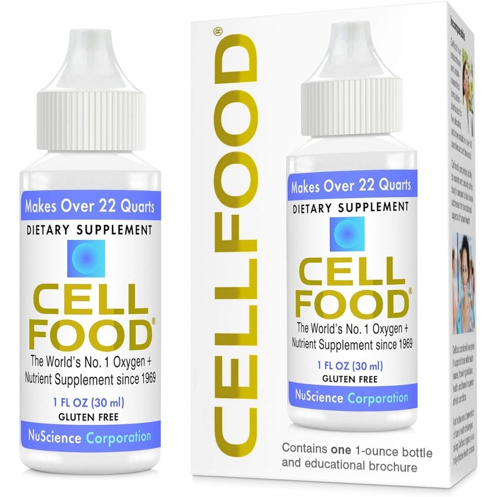 Cellfood NuScience USA 30 ml Liquid Concentrate Cell Food Boost Oxygen, Energy, Endurance & Hydratio