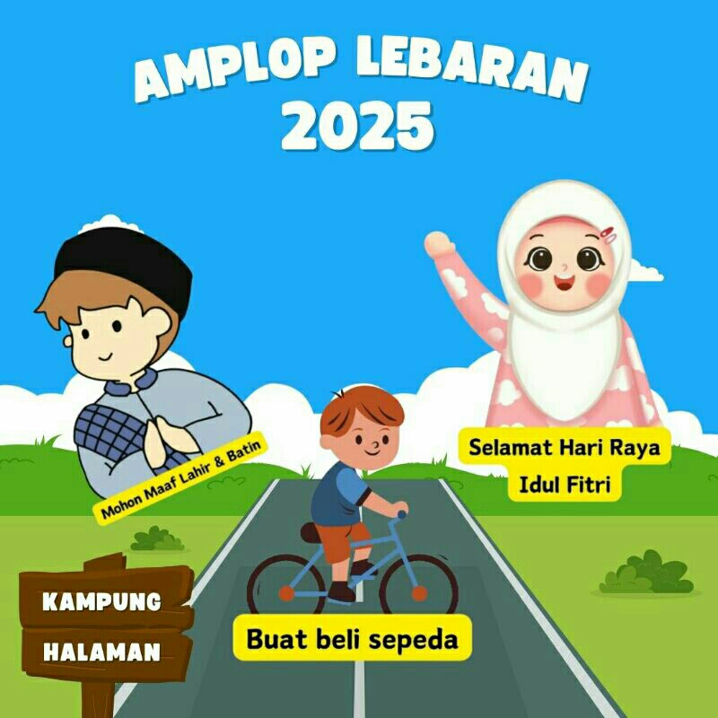 

5 pcs - Amplop Lebaran Karakter Lucu 2025 / Amplop Lebaran 2025 Tanpa Minimal Order