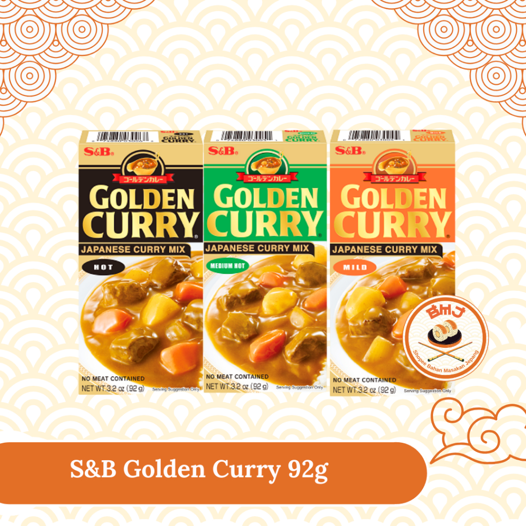 

S&B GOLDEN CURRY Mix Hot Medium Mild 92 g