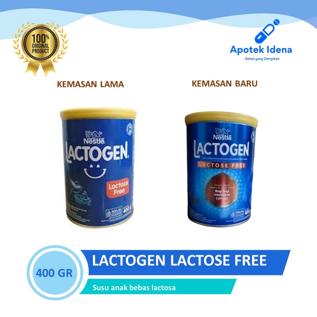 

LACTOGEN LACTOSE FREE Nestle 400g Susu Formula Khusus Untuk Bayi Usia (0-12 Bulan) Alergi Susu sapi