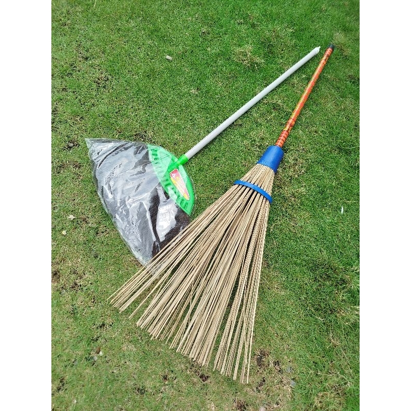 ( Hemat ) Paket Sapu Lantai ijuk + Sapu Taman / Sapu Lidi