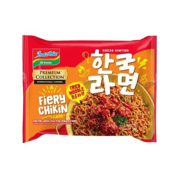 

Indomie Premium Fiery Chikin / Ramyeon Goreng Rasa Ayam Pedas Ala Korea 94 Gr