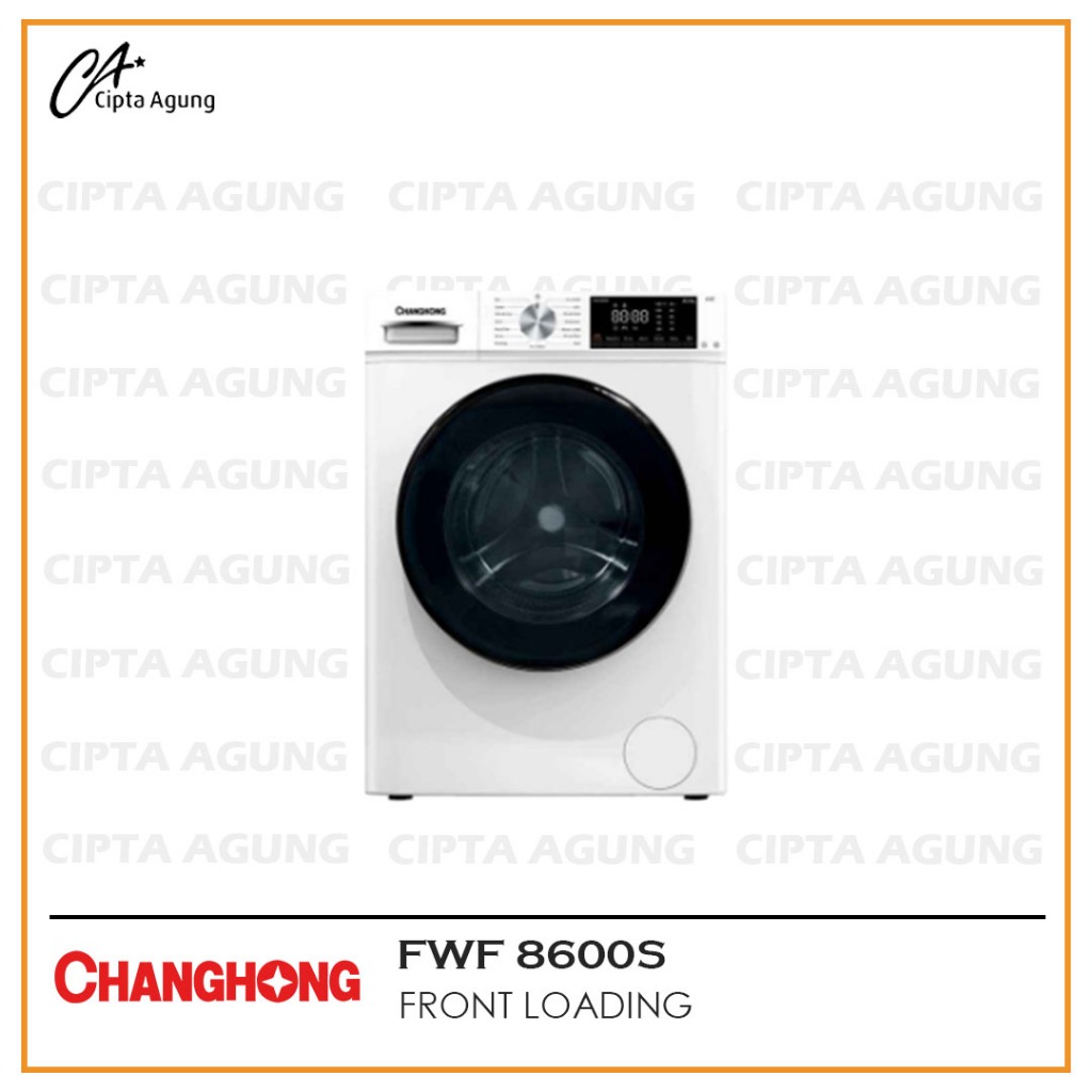 CHANGHONG MESIN CUCI SMART FRONT LOADING 8 KG  FWF 8600S / FWF8600S