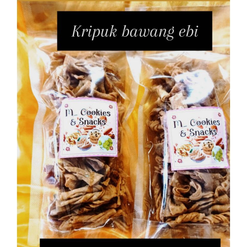 

kripik bawang rasa ebi pedas manis