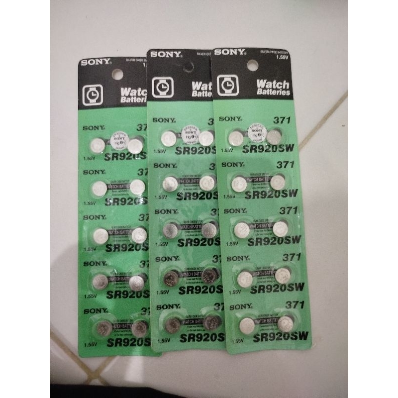 Batre Sony 371 SR920SW Hijau Baterai Jam Tangan Murah 920