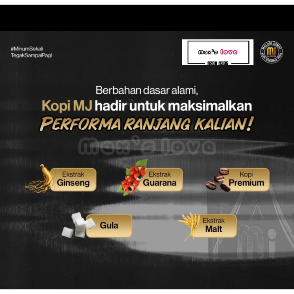 

Banikko76 Box Kopi Mj Malam Jumat Kopi Bubuk Penambah Stamina Pria Halal Bpom