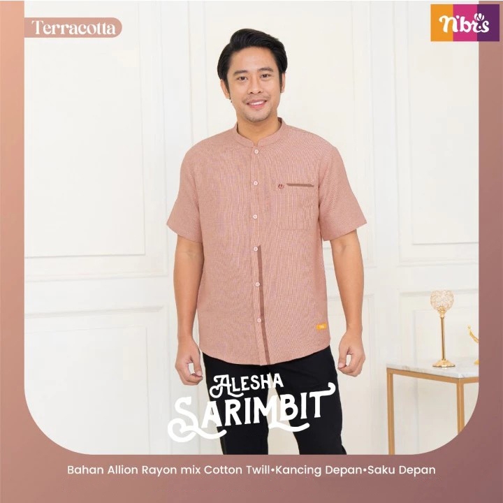 Nibras Sarimbit Alesha Koko Pria Nibras Baju Koko Pria Pakaian Muslim Pria